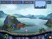 Power Rangers Power Ride game screenshot, free online racing game with Power Ranger vehicles
