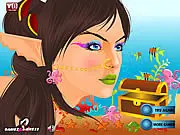 Free online dress up and makeup game called Lovely Mermaid Makeover