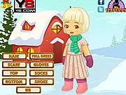 Play Christmas Snow Kid Dress Up free online game, choose holiday outfits and winter accessories for kids, festive fashion game