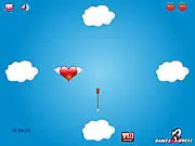 Cupid Heart Flash free game, play online avoidance game, dodge arrows and save the heart
