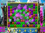Screenshot of Cube Crash 2 game board showing a grid of colorful blocks (cubes) ready for matching in the Arcade or Classic mode