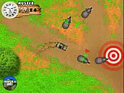Online Elephant Safari racing game where a car drifts past a large elephant in the African savanna