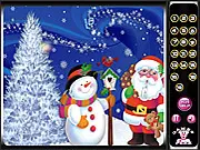 Screenshot of the Christmas Hidden Numbers game board, showing a detailed festive scene with a decorated Christmas tree and gifts, where numbers are subtly concealed within the image.