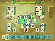 Screenshot of Jolly Jong Journey mahjong game board showing colorful tiles stacked in a pyramid shape | Play Free Online