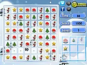X-Mas Match free online game Christmas puzzle match 3 icons holiday