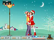 Play Christmas Treat Kiss free online game, festive stealth puzzle, romantic holiday game