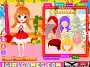 Royal Sisters Christmas Dress Up online game, three princesses in festive holiday gowns, play free fashion game