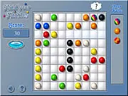 Mind Your Marbles free online classic lines puzzle game screenshot with colored balls