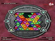 Tri-Sliders free online match 3 puzzle game with colored triangles