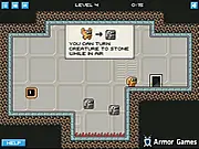 Next Please free online puzzle game, strategic monster building game, play Next Please on PlayArcadeHub, key and exit puzzle game