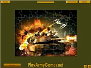 Military Units Jigsaw Puzzle free online game with tanks and armored vehicles