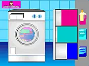 Laundry simulation game where players help a girl with laundry tasks