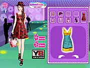 Free online fashion game Trend Alert Bold Prints, styling model with geometric and floral patterns, best dress up games at PlayArcadeHub