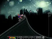 Spiderman Rush free online stunt game, Spiderman riding a bike and performing thrilling stunts, play Spiderman Rush on PlayArcadeHub, physics-based racing game