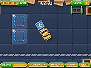 Cargo Car Parking free online loader game, transport precious load at space station, avoid sliding traps on PlayArcadeHub