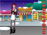 Operetta New Year Dress Up Game featuring the Monster High character Operetta in a glamorous, rockabilly-themed New Year's Eve outfit