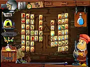 Alchemy Mahjong game board covered in unique magical tiles and alchemical symbols ready to be matched. Play free Mahjong online.