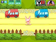Rabbit Rescue free online game platformer jumping hurdles puzzle
