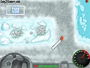 Play American Truck Ice Age free online parking game, truck driving on snowy streets