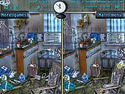 Mysterious Hospital free online hidden object game, finding scattered items in a messy hospital ward on PlayArcadeHub