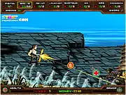 Sgt. Mayhem action shooter game, free online military game, destroying enemy bases and bosses on PlayArcadeHub