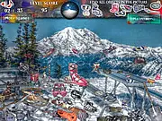 Activities Hidden Object online game screen showing a cluttered scene of skiing equipment with several hidden items to find