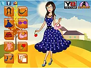 Pretty Teen Girl Dress Up free online fashion game styling outfits walk nature PlayArcadeHub