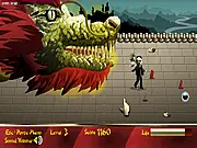 Oppa CaiShen Style free online game. Play as Fake Psy as the God of Wealth, collecting red packets and gold ingots while running from a dragon.
