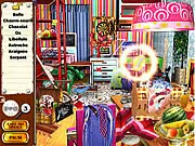 Gameplay of Zoo Break Out free online hidden object game showing a colorful scene where players search for escaped zoo animals.