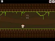 Click Adventure online game screenshot, character moving towards an exit gate, free innovative puzzle game