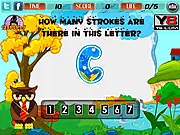 Play Alphabet Strokes free online game. Quickly count and select the number of strokes for the capital letter shown on screen before the time ends.