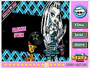 Frankie Stein Hidden Stars game screenshot, play free online hidden objects game, Monster High Frankie Stein image