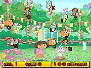 Dora the Explorer Typing free online educational game screenshot on PlayArcadeHub