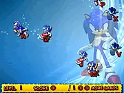 Sonic Typing Speed Test free online game, play keyboarding practice game, fast typing challenge
