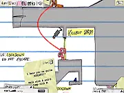Free online game Killbot!, psychic killbot escaping lab, use disguises and psychic powers, action-adventure game