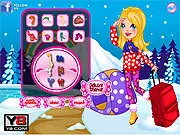 Winter Backpacker free dress up game online fashion makeover
