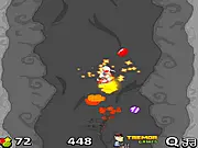 Tremor Rocket free online vertical booster game avoiding obstacles screenshot on PlayArcadeHub