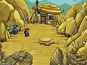 Gameplay screenshot of Relic, a turn-based RPG, showing characters in a fight screen with command menus