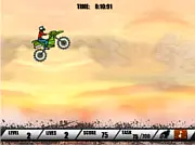 Biker extreme stunts game free online play on PlayArcadeHub, motorcycle performing a mid-air back flip
