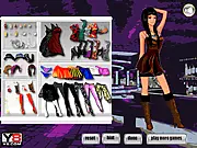 Play Disco Club Girl Dress Up free online fashion game, styling Veronica with gorgeous outfits, blinking jewelry, and stylish hats for a disco club night.