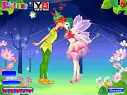 Peter Pan Kissing Valentine free online game, help Peter Pan and Tinkerbell sneak kisses without being caught