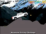 Play Mountain Driving Challenge free online, driving a heavy truck across steep cliffs and rugged terrain to collect stars.