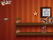 Free online zombie shooter game Zombie Land: Shelf Battle, survive the undead horde, classic arcade style game, high score battle