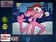 Free online puzzle game Pink Panther Jigsaw Puzzle, solve 4in1 jigsaw challenges, play 12-piece and 48-piece puzzles