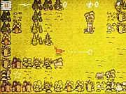 Play Catch a Duck free online survival puzzle game dodging wolves, bears, and crazy hunters