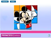 Mickey Mouse Sliding Puzzle free online game, classic Disney character brain teaser on PlayArcadeHub