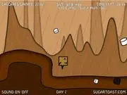 Free online arcade game Marshmallow Gorge, character catching raining marshmallows, high score candy game