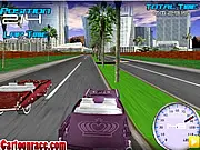 Classic Car Race screenshot, vintage sports car driving fast on a circuit, retro racing game online
