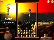 Play Troglums free online strategy game, collecting fruits to survive and build a village