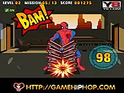 Play Spiderman's Power Strike free online training game with Spider-Man on PlayArcadeHub
